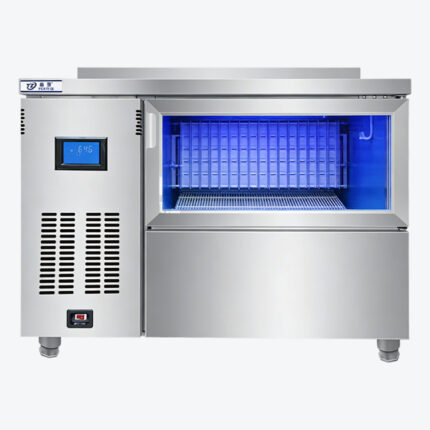 TM-210 Commercial Ice Maker | 100KG Daily Ice Output, 59KG Storage, 220V 650W, 1000*700*800mm, Factory Price